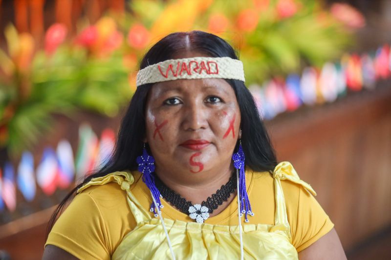 Josefina Jimenez- Representante do Conselho Warao <div class='credito_fotos'>Foto: Bruno Cecim / Ag.Pará &nbsp;&nbsp;|&nbsp;&nbsp; <a href='/midias/2024/originais/18802_58dea98e-80a5-0063-8d27-84c4e9dc4915.jpg' download><i class='fa-solid fa-download'></i> Download</a></div>