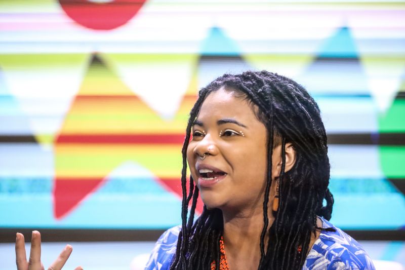 Samilly Valadares, palestrante, artista, ativista quilombola e psicóloga <div class='credito_fotos'>Foto: Marcelo Lelis / Ag. Pará &nbsp;&nbsp;|&nbsp;&nbsp; <a href='/midias/2024/originais/20707_48da5d76-03db-3297-3d93-fe4b51ea102a.jpg' download><i class='fa-solid fa-download'></i> Download</a></div>