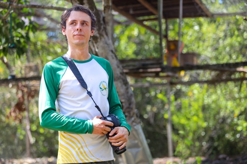 Marcelo Vilarta - biólogo da Fundação Lymington <div class='credito_fotos'>Foto: Bruno Cecim / Ag.Pará &nbsp;&nbsp;|&nbsp;&nbsp; <a href='/midias/2024/originais/20898_9cd14685-f981-9943-8182-a48be214e9f0.jpg' download><i class='fa-solid fa-download'></i> Download</a></div>