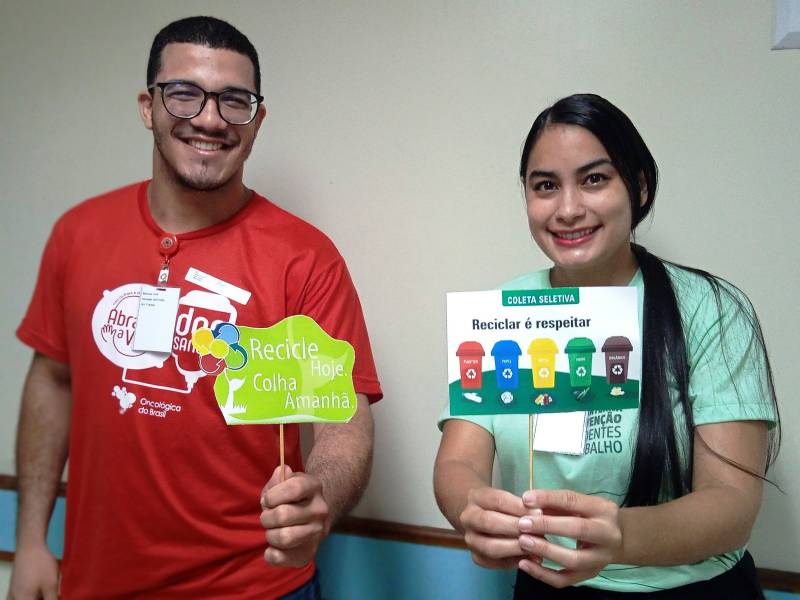 Colaboradores do Hospital participaram das ações de sustentabilidade. 