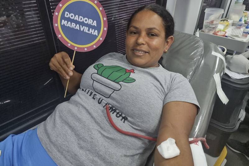 Usuária do HJB, Maria Leopoldina, 40 anos, agricultora da cidade de Capitão Poço