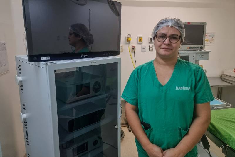 coordenadora do Centro Cirúrgico (CC) e Central de Material Esterilizado (CME) do Jean Bitar, Luciana Gomes