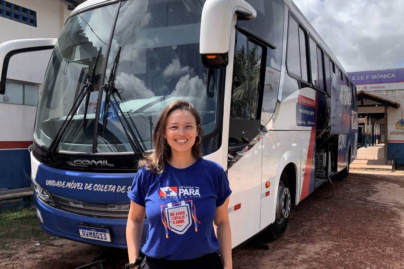 assistente social do Hemopa, Vanessa Pimentel