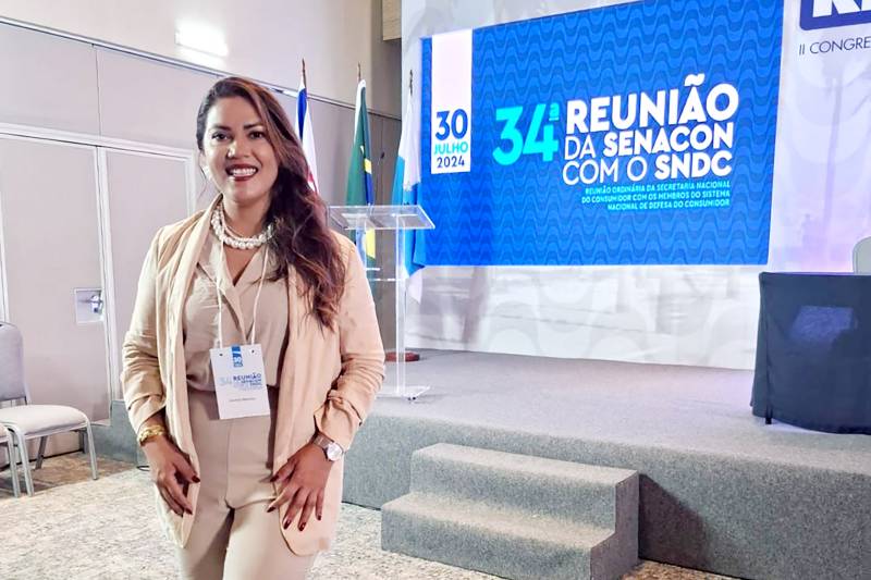 Gareza Moraes, diretora do Procon Pará, na reunião da Senacon