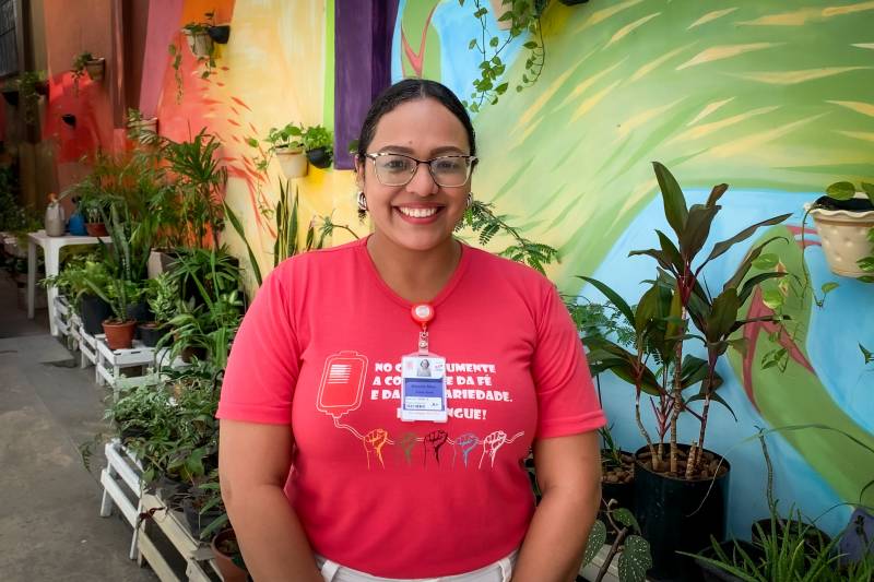 Marcela Silva, da Gerência de Captação de Doadores da Fundação Hemopa