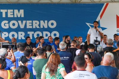 galeria: Agenda do Governo do Estado - ENTREGA ASFALTO  Na Baía do Sol - MOSQUEIRO