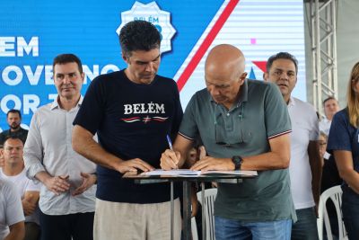 galeria: Governador Helder Barbalho assina contrato de aquisição de ônibus elétrico em Icoaraci