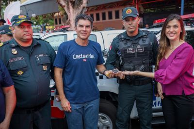 notícia: Em Castanhal, Estado entrega mais de 100 viaturas da PMPA e uma para PCPA atuar no Pró-Mulher Pará