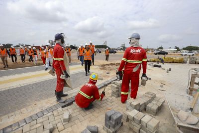 galeria: VICE GOV HANA GHASSAN VISITA OBRAS - PARQUE NA CIDADE