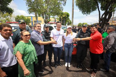 notícia: Governo do Pará entrega novas viaturas para reforçar o policiamento em Paragominas e região