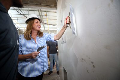 notícia: Vice-governadora visita obras de creches em Ananindeua e Benevides