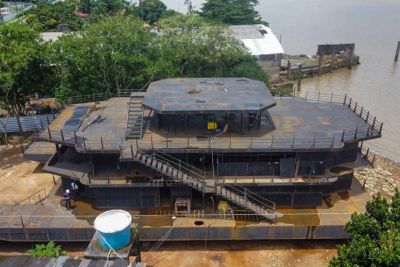 notícia: Obras da nova Base Fluvial em Óbidos já está com 70% dos serviços concluídos