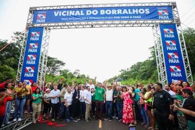galeria: Agenda Governador: Santo Antônio do Tauá - ENTREGA PAVIMENTAÇÃO BORRALHOS + SuaCasa + Credcidadao + Títulos de terra