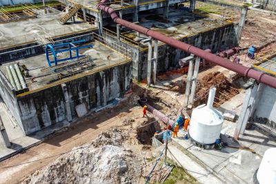galeria: Obras Cosanpa Una  - Imagens aéreas