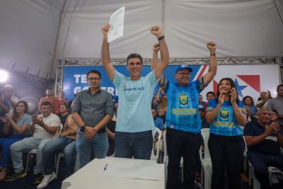 notícia: Governador assina ordem de serviço e garante mais asfalto ao município de Igarapé-Açu