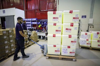 galeria: Distribuição de Vacina