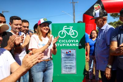 notícia: Governo do Pará entrega ciclovia na rodovia PA-268, em Itupiranga