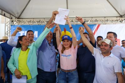 galeria: Vice-governadora Hana Ghassan -  ASSINATURA OS ASFALTO POR TODO O PARÁ ITUPIRANGA