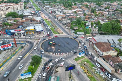 galeria: Obras na rotatória do 40 Horas chegam a 80% de conclusão