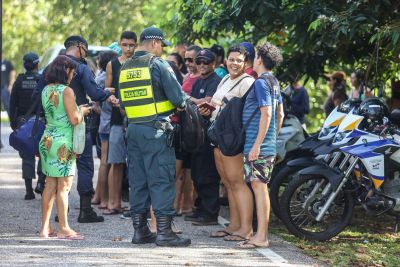 notícia: Em Mosqueiro, Estado fortalece orientação e fiscalização para coibir uso de pipa com linha cortante