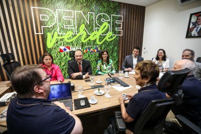 notícia: Estado discute participação da família Schurmann na COP 30