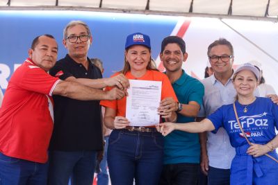 notícia: Governadora em exercício garante mais asfalto para Tomé-Açu e Mãe do Rio