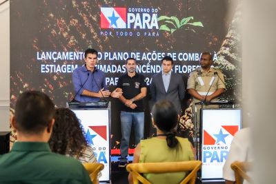 galeria: Agenda do Governador Helder Barbalho - Coletiva de imprensa plano de ações contra estiagem e queimados