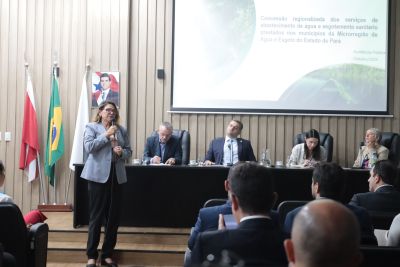 notícia: PGE realiza audiência pública sobre concessão da distribuição de água e esgoto no Estado