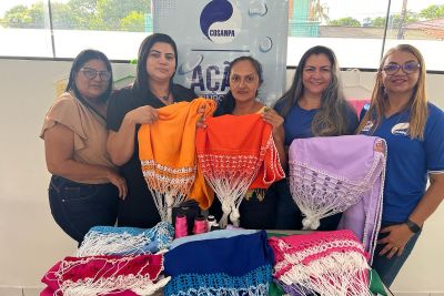 notícia: Cosanpa realiza cursos de confecção de redes e garçons no oeste do Pará