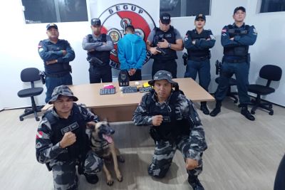 notícia: No Marajó, Homem é preso em flagrante transportando drogas 