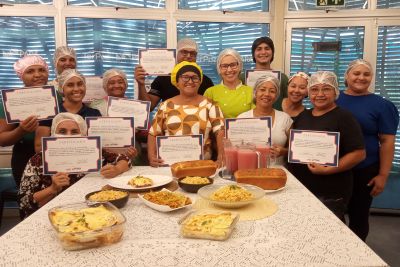 notícia: Usinas da Paz concluem capacitação das primeiras turmas de Gastronomia