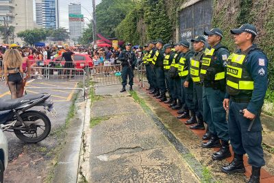 notícia: Mais de 200 agentes de segurança reforçam ações no primeiro dia do Circuito Mangueirosa, em Belém