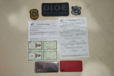 notícia: PC prende trio por associação criminosa por tentativa de transferência fraudulenta