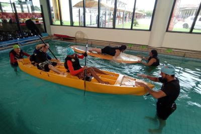 notícia: CIIR inicia a temporada 2024 da canoagem adaptada em Belém 