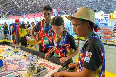 notícia: Em Brasília, estudantes do Pará iniciam o Nacional de Robótica com muita animação e foco