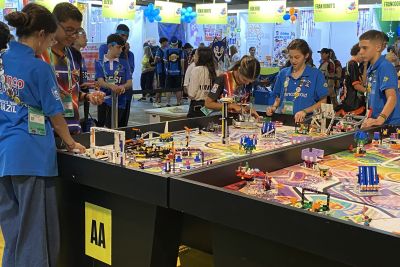 notícia: No Distrito Federal, estudantes paraenses ampliam conhecimento em Torneio de Robótica