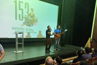 notícia: Biblioteca Pública Arthur Vianna comemora 153 anos com festa e cultura