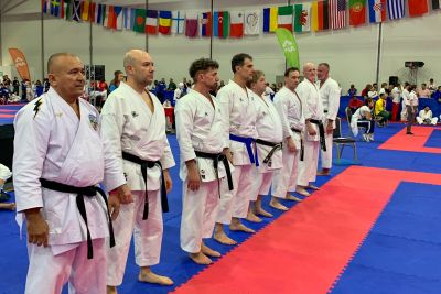 notícia: Atleta do Iesp conquista pódio em Mundial de Karatê disputado na Europa