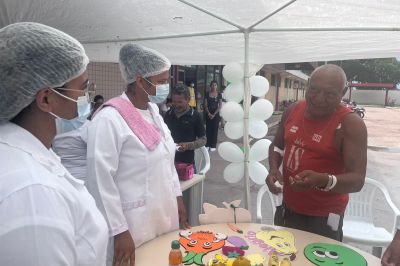 notícia: Workshop em saúde leva informações a usuários do Hospital Geral de Tailândia