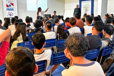 notícia: Seju realiza ações de prevenção às drogas na região do Lago do Tucuruí 