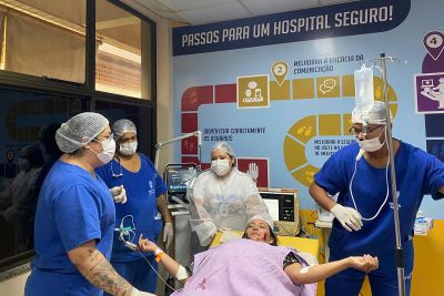 notícia: HGT realiza 2ª simulação para atendimento de usuários em situação de catástrofe