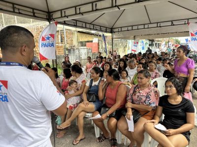 notícia: Moradores da Guanabara, em Ananindeua, recebem serviços gratuitos do Governo do Estado
