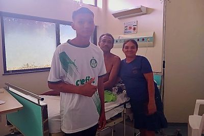 notícia: HRPM promove reencontro de pai e filho após meses de internação na unidade hospitalar