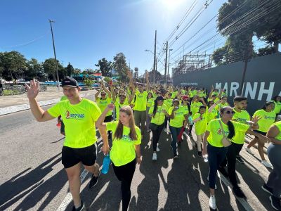 notícia: Hemopa promove 'Caminhada pela Vida' em prol da doação de sangue e ações de sustentabilidade