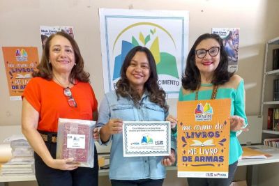 notícia: Portal do Conhecimento doa livros a projetos de incentivo à leitura nas prisões paraenses