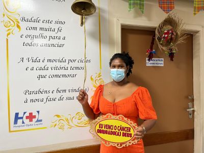 notícia: Paciente é curada de tipo agressivo de leucemia no Hospital Ophir Loyola