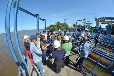 notícia: Cosanpa e NDB fazem avaliação do projeto de saneamento no Estado