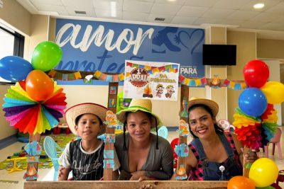 notícia: Pronto-Socorro Dr. Roberto Macedo tem Arraiá da Pediatria para internos 