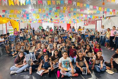 notícia: Sespa realiza ação sobre controle de verminoses em escolas de Muaná