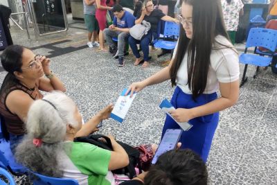 notícia: Secretaria de Justiça do Pará promove ações educativas nos terminais de Belém